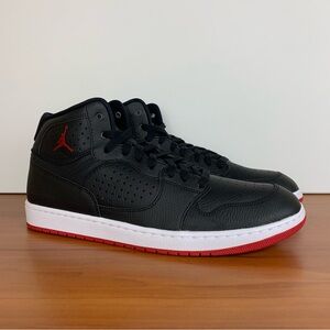 Jordan Men's Black and Red Sneakers